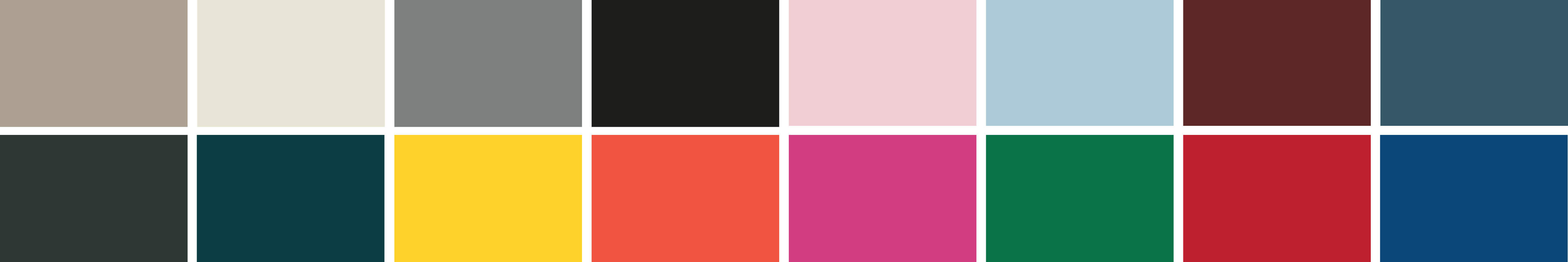 The Architect Range colors